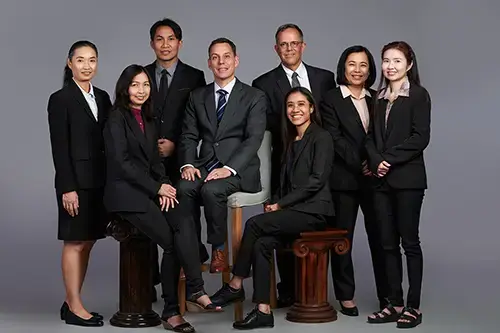 Group Photo Of Office Staff in office suits.