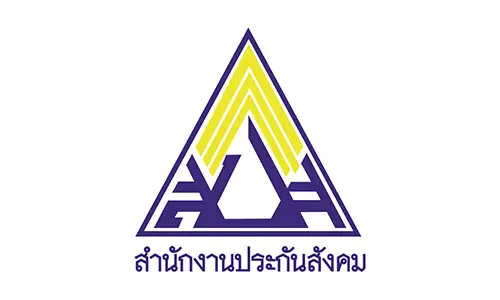 Logo of triangle shape security department office in thailand